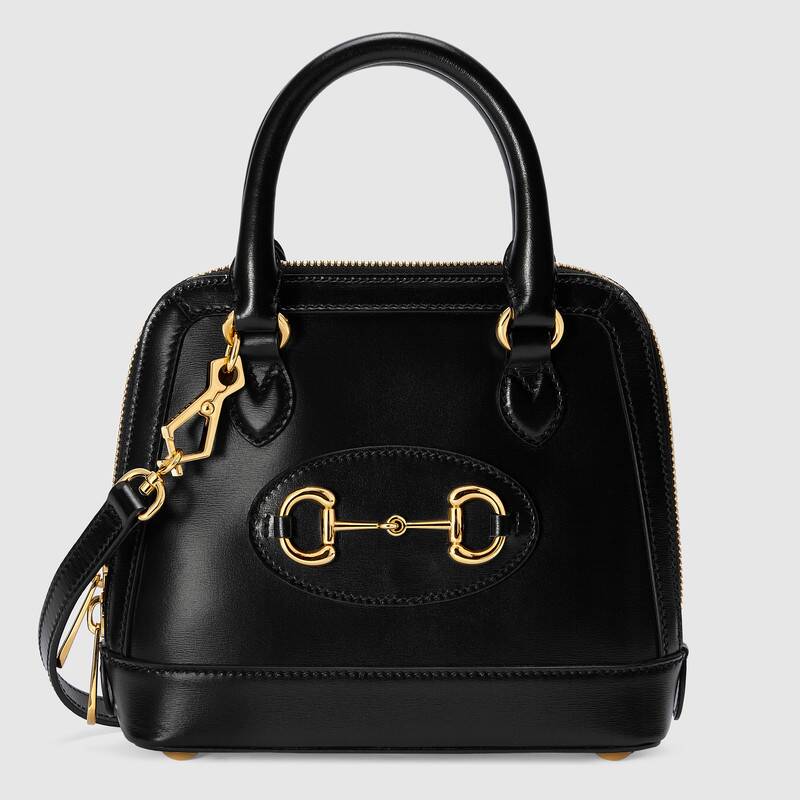 Gucci Horsebit 1955 Mini Top Handle Bag Shoulder Bag 640716 Black